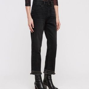 ALL SAINTS studded jeans